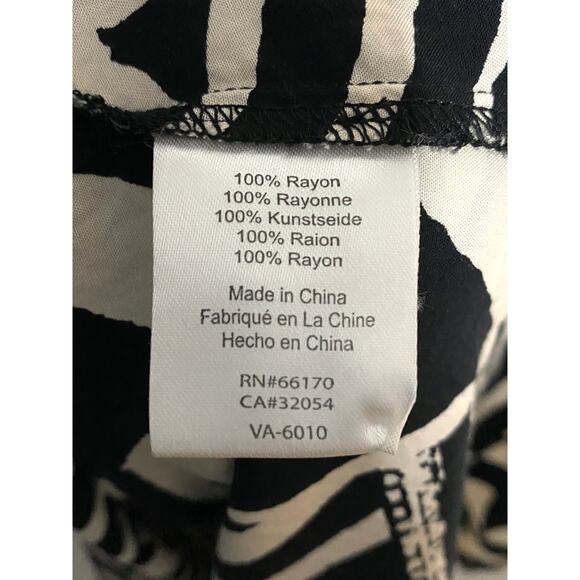 La Vi Sam Lavi Dress Midi Flowy Hi Low Black White Tribal Geometric Boho Sz XS - Picture 6 of 7